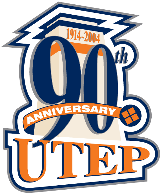 UTEP Miners 2004 Anniversary Logo iron on paper